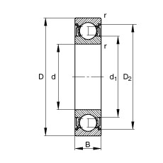 6204-2Z Deep groove ball bearings