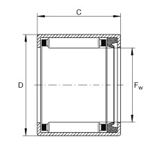 SCE1211-P Drawn cup needle roller bearings with open ends