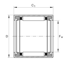 SCE1212-PP Drawn cup needle roller bearings with open ends