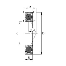 HCB7204-E-T-P4S Spindle bearings