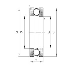 51204 Axial deep groove ball bearings