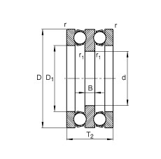 52205 Axial deep groove ball bearings