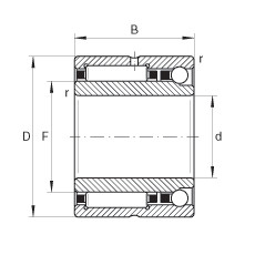 NKIA5904 Needle roller/angular contact ball bearings