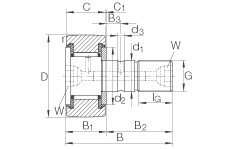 KR40-PP Stud type track rollers