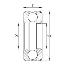 B5 Axial deep groove ball bearings