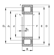 NUP204-E-TVP2 Cylindrical roller bearings