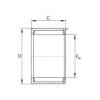 HN2020 Drawn cup needle roller bearings with open ends