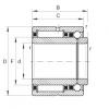 NKIB5904 Needle roller/angular contact ball bearings