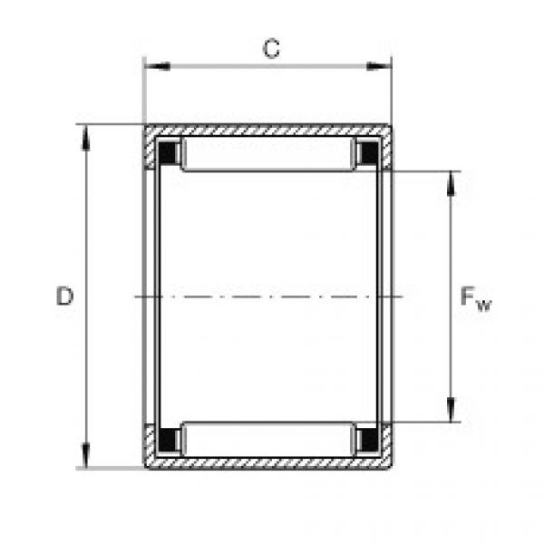 SCE126 Drawn cup needle roller bearings with open ends #1 image