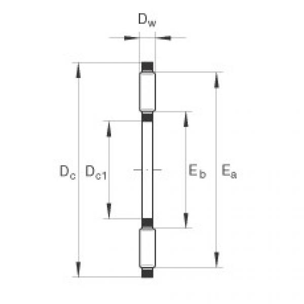 TC1220 Axial needle roller bearings #1 image