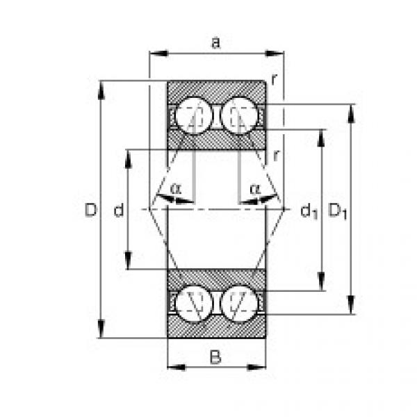 3004-B-TVH Angular contact ball bearings #1 image