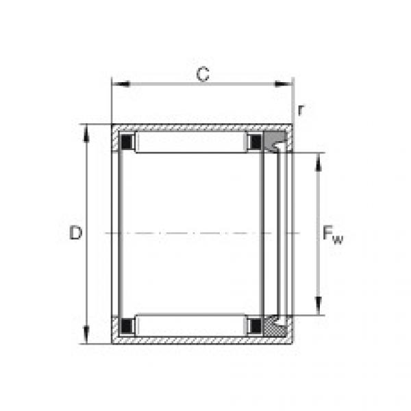 HK2018-RS Drawn cup needle roller bearings with open ends #1 image