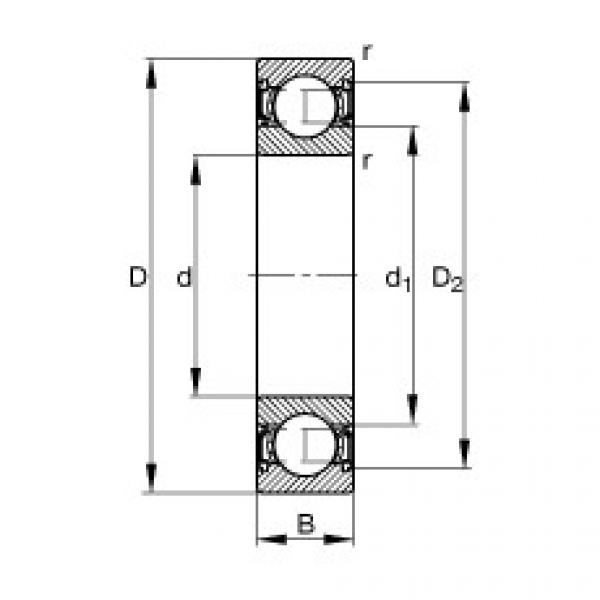 6004-2RSR Deep groove ball bearings #1 image