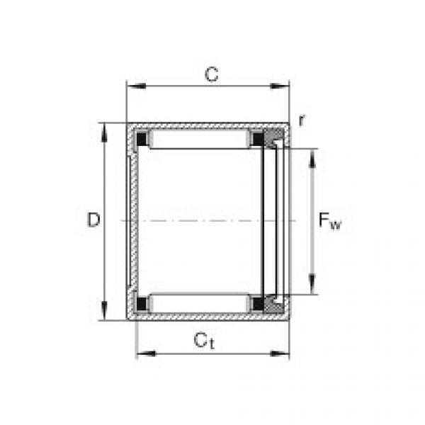 BK2018-RS Drawn cup needle roller bearings with closed end #1 image