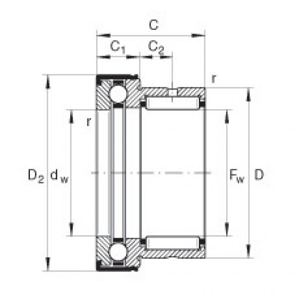 NKX20-Z Needle roller/axial ball bearings #1 image