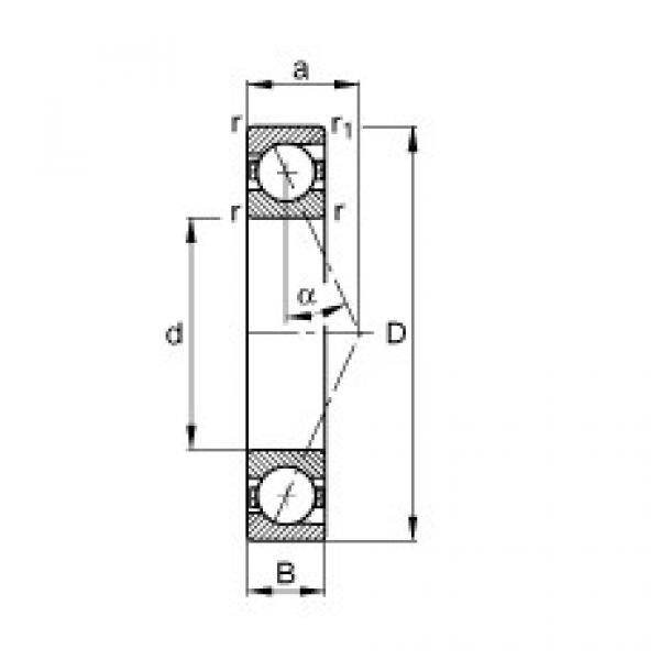 B7204-E-T-P4S Spindle bearings #1 image