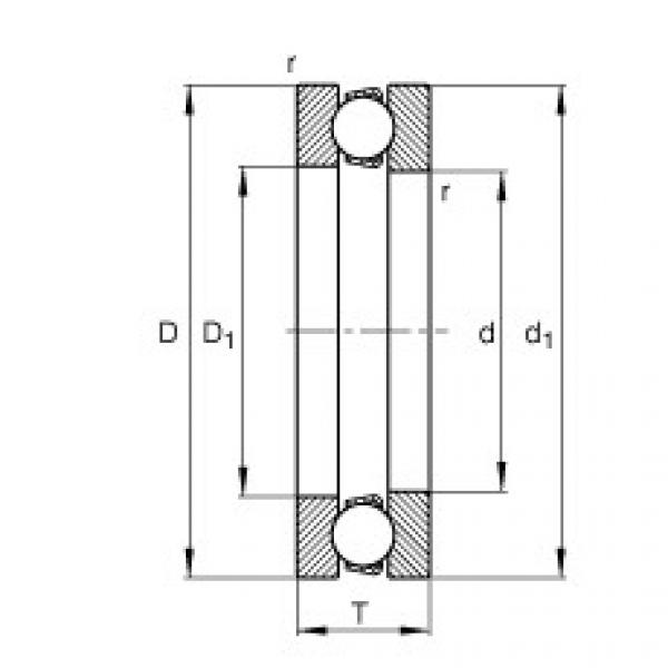 51104 Axial deep groove ball bearings #1 image