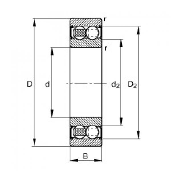 2204-2RS-TVH Self-aligning ball bearings #1 image