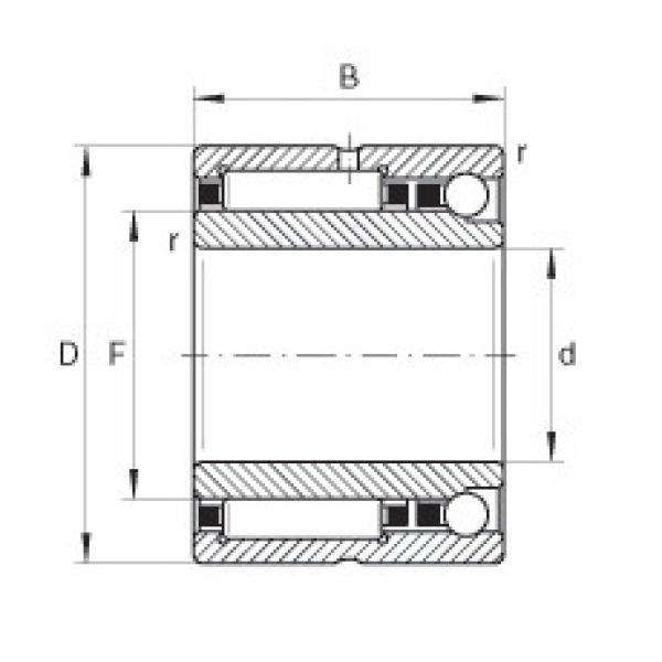 NKIA5904 Needle roller/angular contact ball bearings #1 image