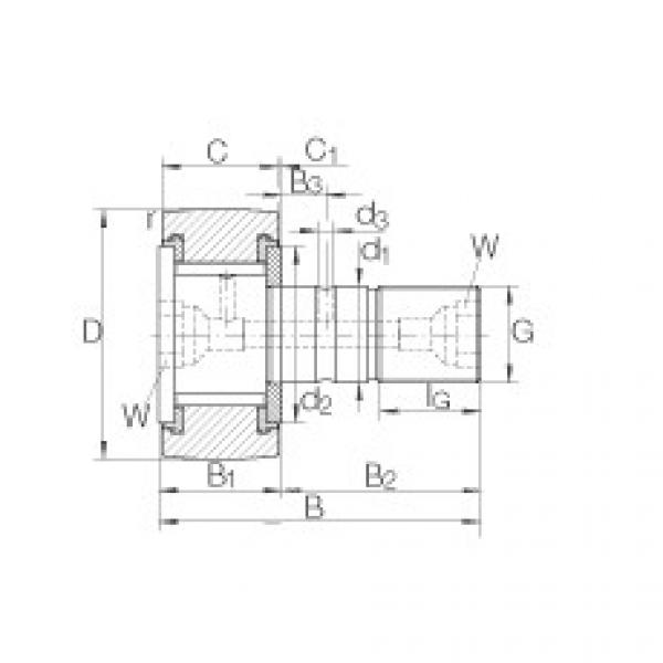 KRV47-PP Stud type track rollers #1 image