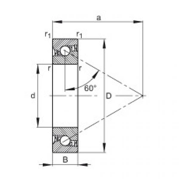 7602020-2RS-TVP Axial angular contact ball bearings #1 image