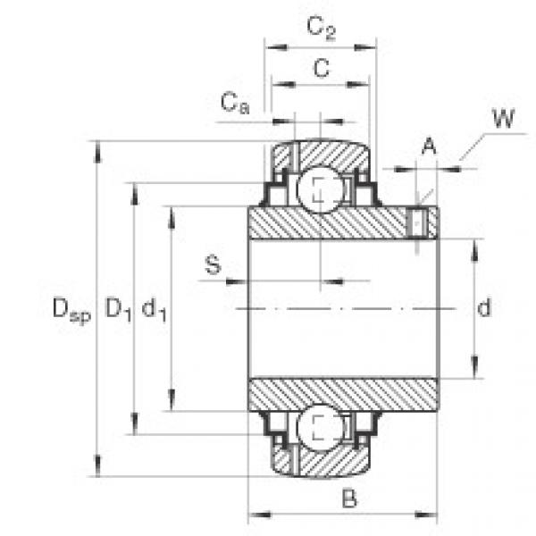 GY1012-KRR-B-AS2/V Radial insert ball bearings #1 image