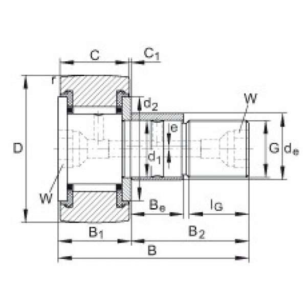 KRE35-PP Stud type track rollers #1 image