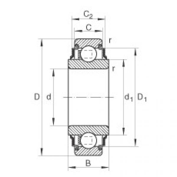 204-KRR Radial insert ball bearings #1 image