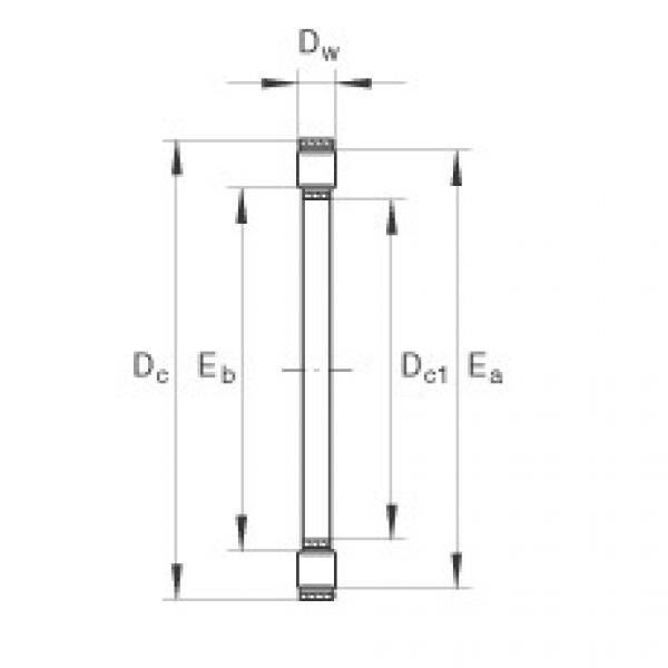 K81104-TV Axial cylindrical roller and cage assembly #1 image