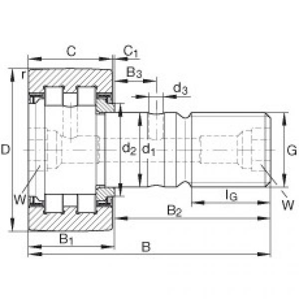 PWKR40-2RS Stud type track rollers #1 image