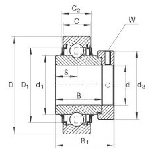 E20-KLL Radial insert ball bearings #1 image