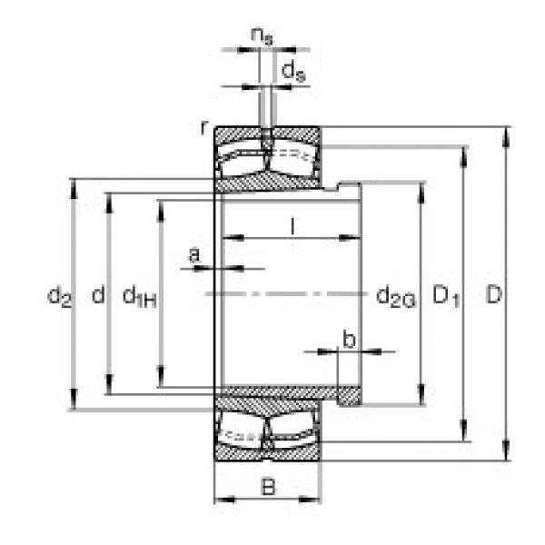 24168-B-K30 + AH24168-H Spherical roller bearings #1 image