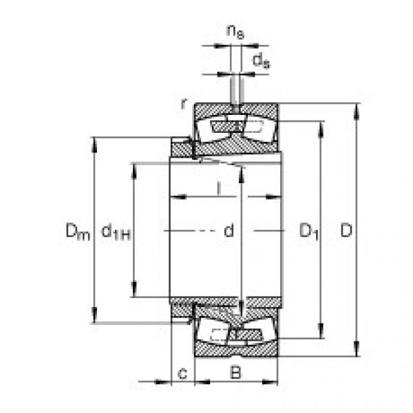 22256-B-K-MB + H3156X Spherical roller bearings #1 image