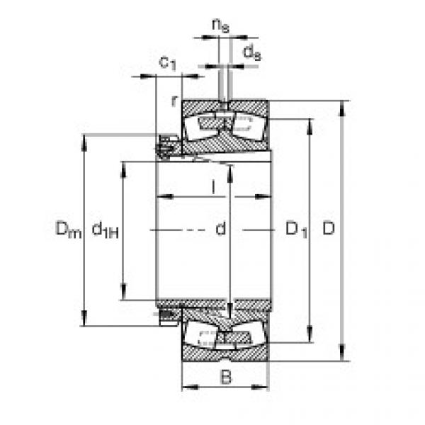 22260-K-MB + H3160 Spherical roller bearings #1 image