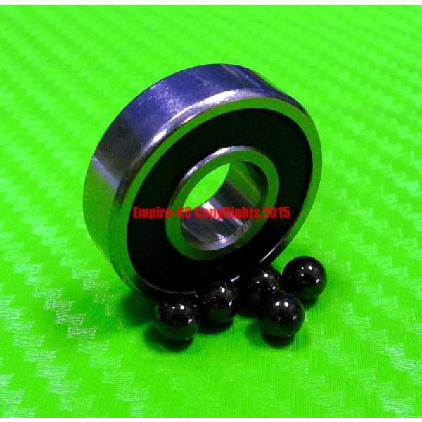 [QTY 10] (6x17x6 mm) 606-2RS HYBRID CERAMIC Si3N4 Ball Bearing Bearings 606RS #5 image