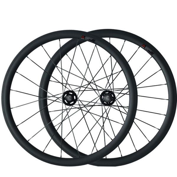 Ceramic Bearing Hubs Carbon Wheels 38mm Tubular Carbon Fiber Road Bike Wheelset #1 image