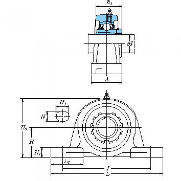 UKP317 Ball bearing units #1 image