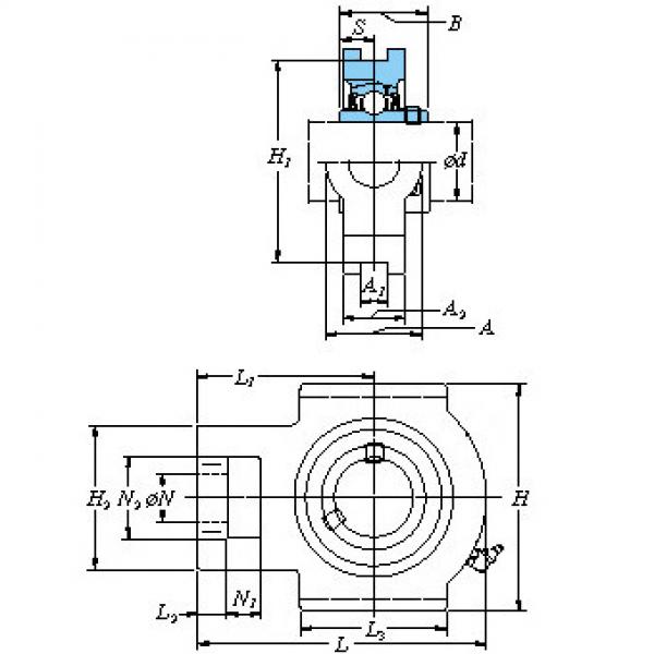 UKP311 Ball bearing units #1 image