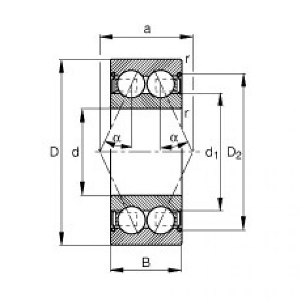 3004-B-2Z-TVH Angular contact ball bearings #1 image