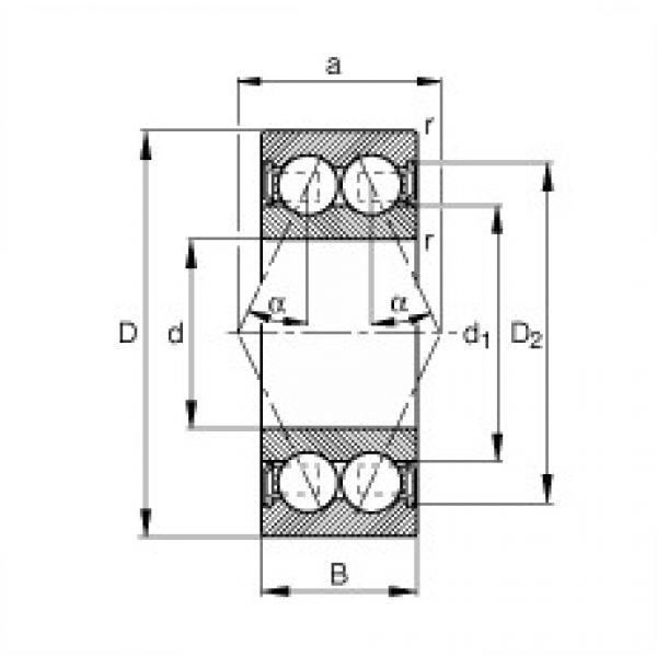 3004-B-2RSR-TVH Angular contact ball bearings #1 image