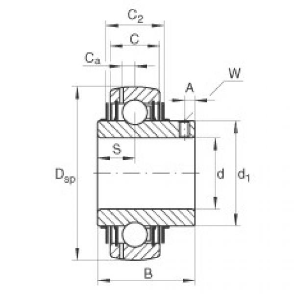 GYE20-KRR-B-VA Radial insert ball bearings #1 image