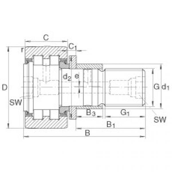 PWKRE35-2RS Stud type track rollers #1 image