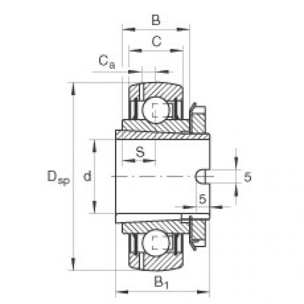 GSH20-2RSR-B Radial insert ball bearings #1 image